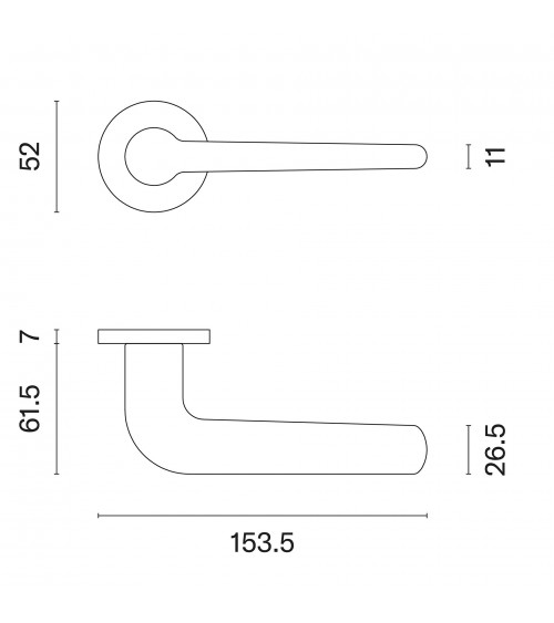 Gold AZALIA door handle designer handle