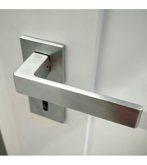 Brushed chrome Apollo door handle designer handle