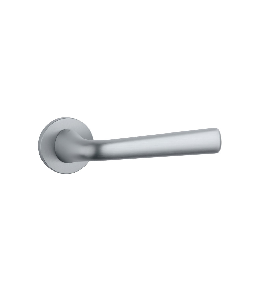 Satin chrome TULIPA interior door handle design
