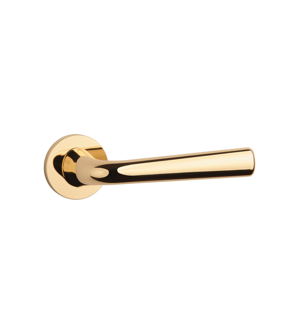Polished gold TULIPA door handle interior door design