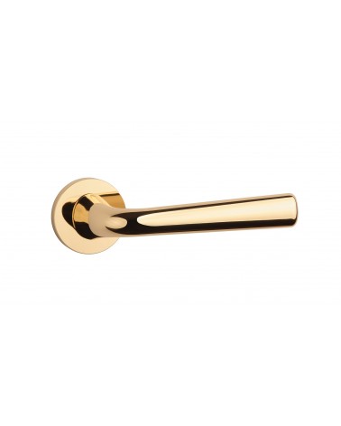 Polished gold TULIPA door handle interior door design