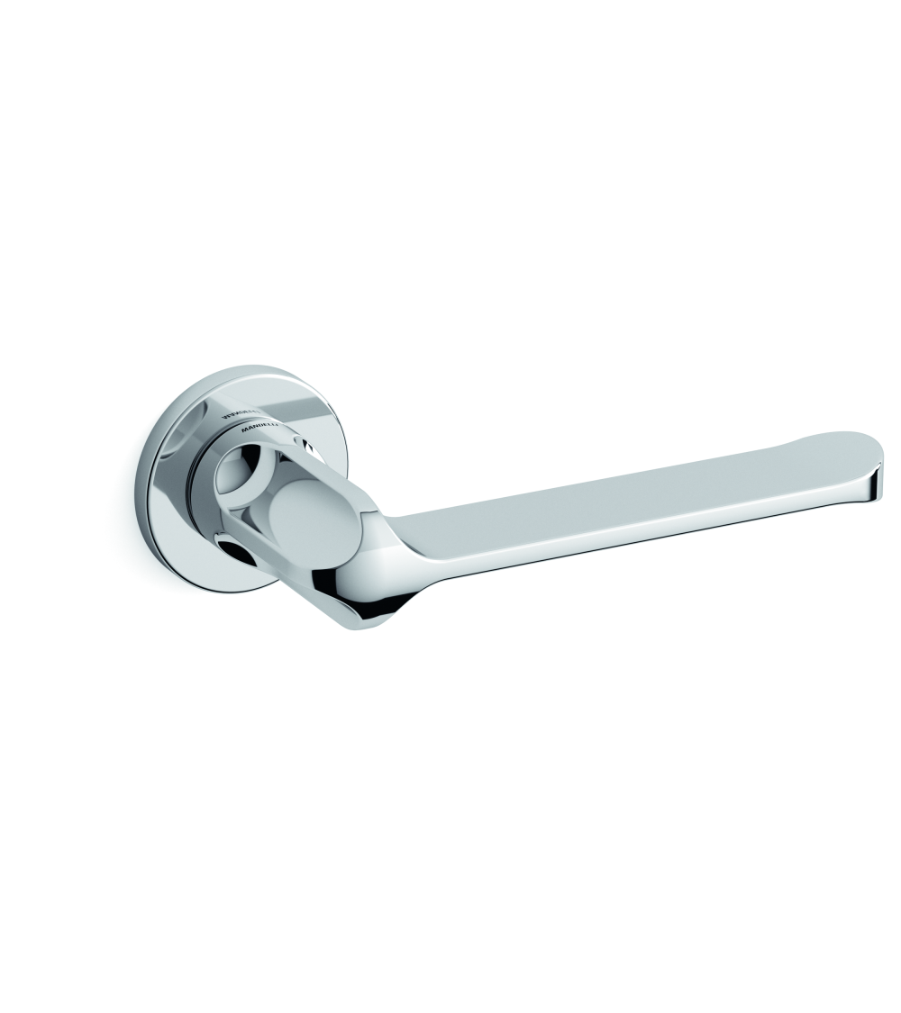Polished chrome Mandelli MM80 door handle design handle