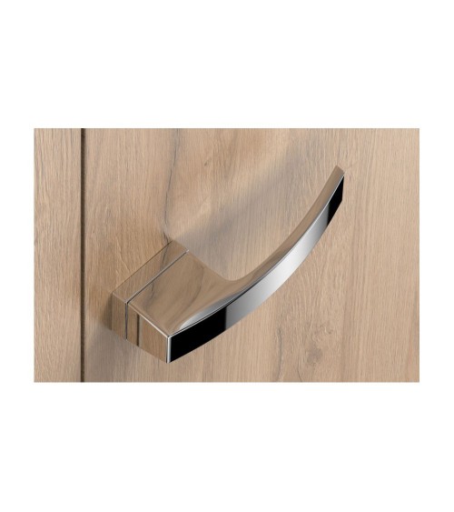 Polished chrome Arc design door handle