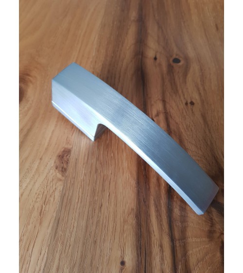 Satin chrome Arc door handle designer handle
