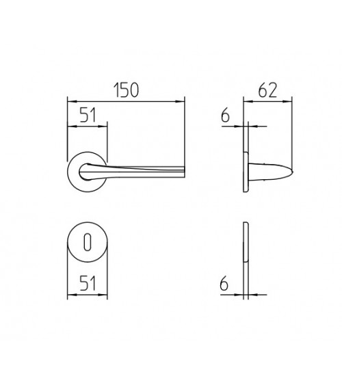 Mandelli Filo door handle design handle colour 2