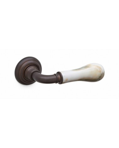 Mandelli Naxos bronze door handle design handle