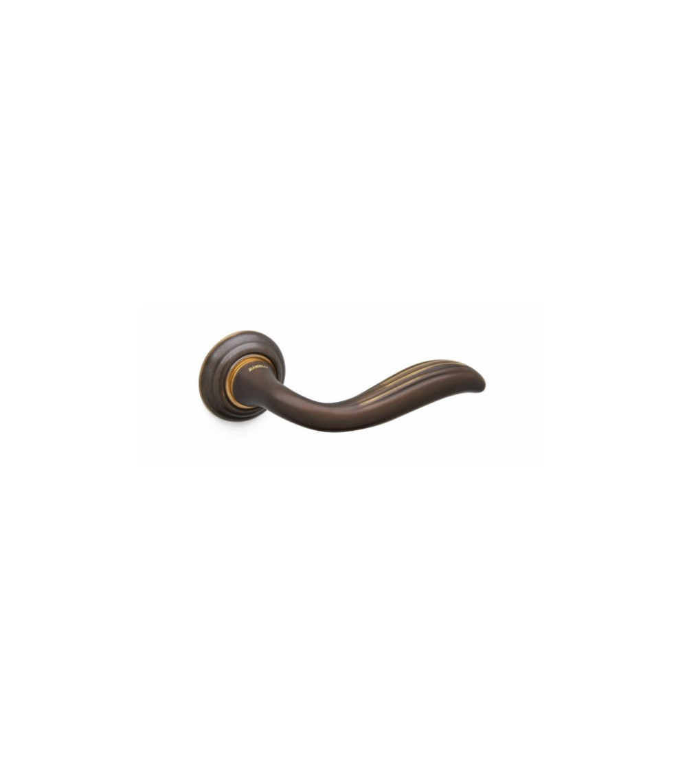 Mandelli Plisse sculptured bronze door handle designer handle