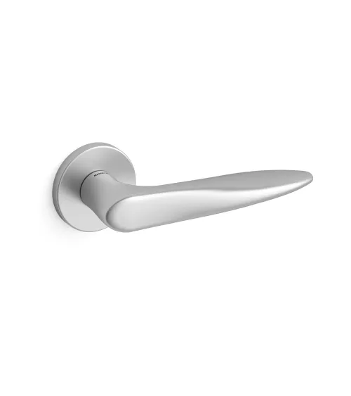 Satin chrome Mandelli Zoe door handle designer handle