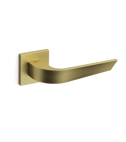 Satin gold Mandelli Nuria door handle designer handle