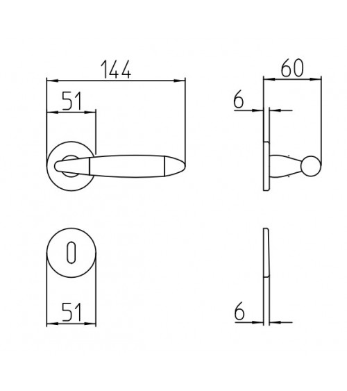 Mandelli Totem door handle design handle colour 1