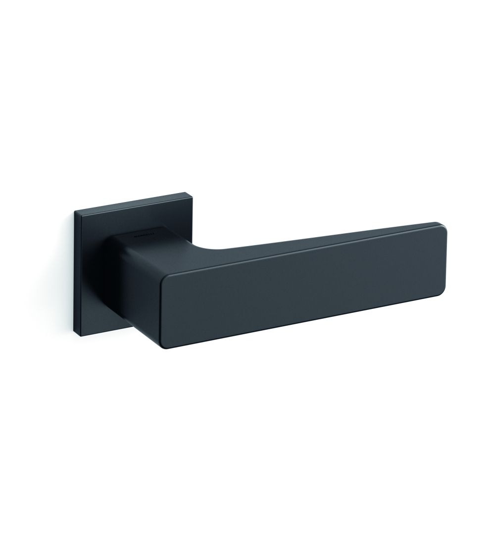 Black door handle Mandelli Virgo designer handle