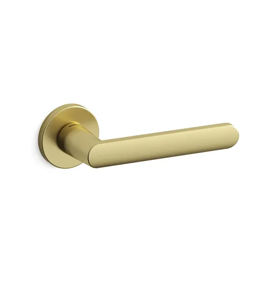 Matt gold door handle Mandelli Zante design handle