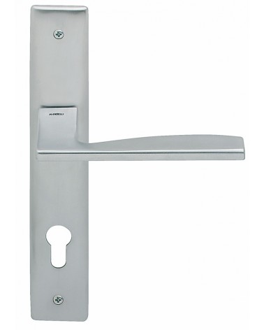 Door handle on backplate Mandelli Link design handle