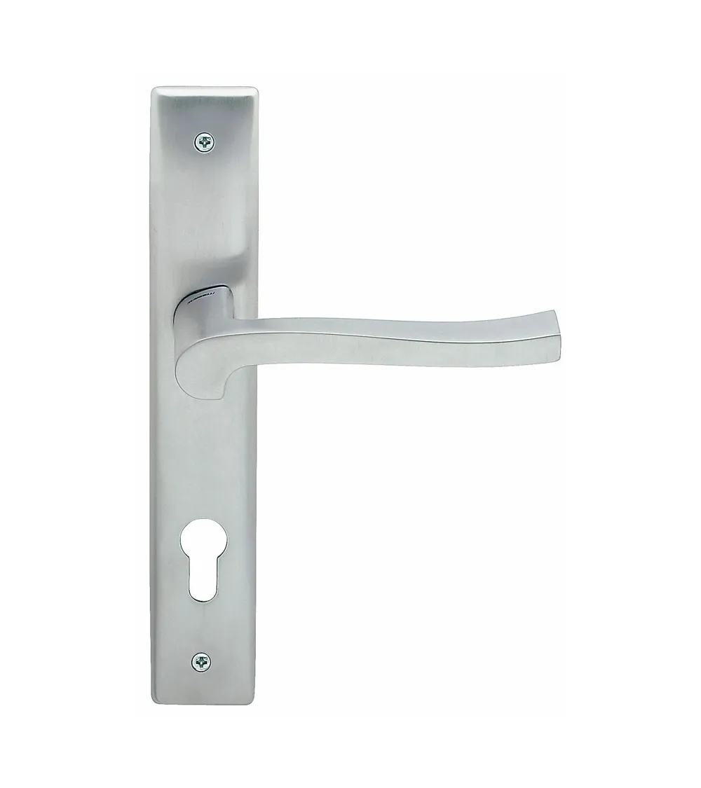 Door handle on backplate Mandelli Ola design handle