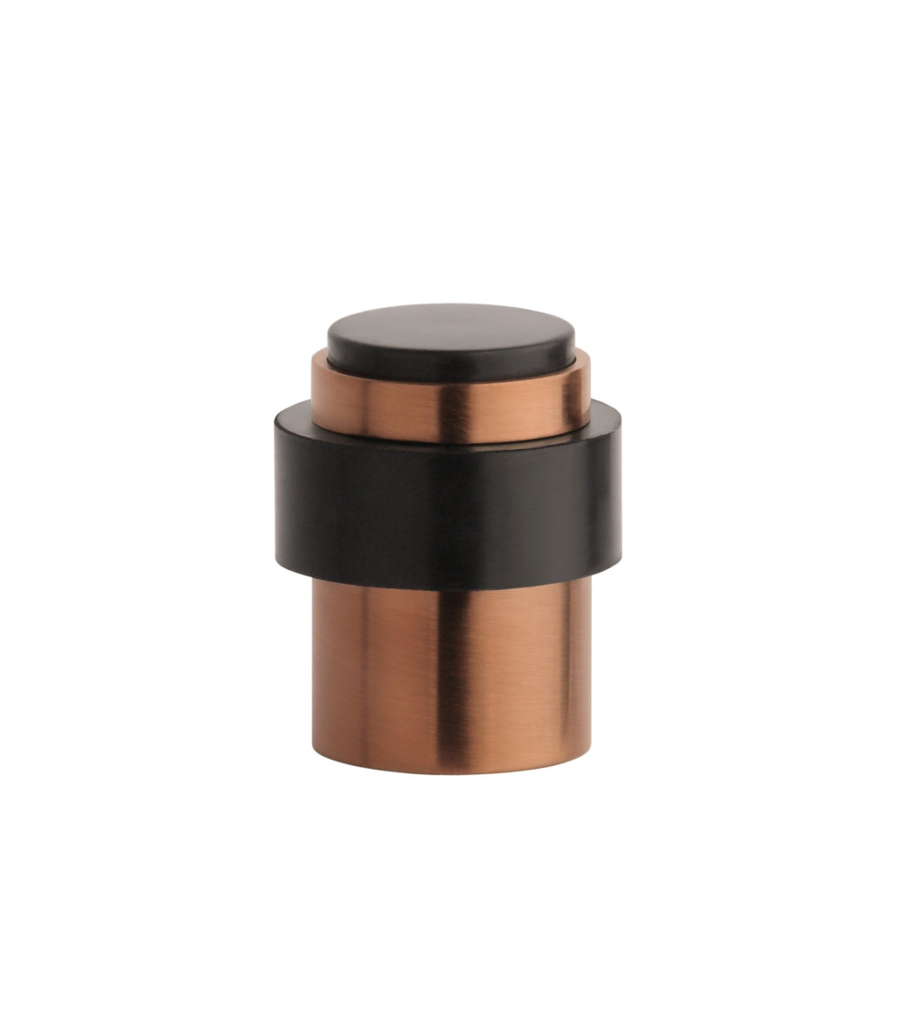 Copper door stop STOPPER, for floor and wall - design handle