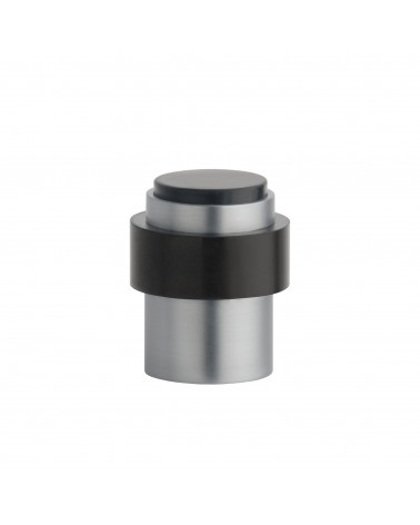 Satin chrome STOPPER door stop, for floor and wall - design handle