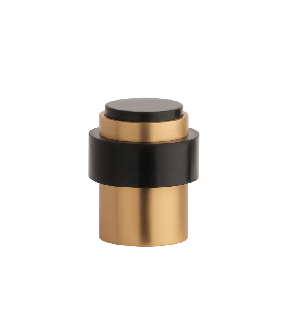 Matt gold STOPPER door stop, for floor and wall - design handle