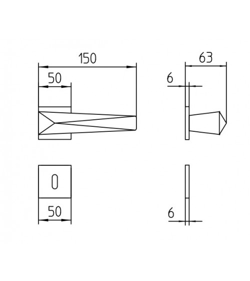 Mandelli Zeit door handle design handle colour 5