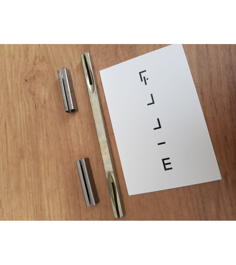 6mm x 100mm square spindle for door handle with 6/7mm adapter - design handle