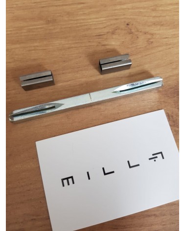 7mm x 100mm square spindle for door handle with 7/8mm adapter - design handle