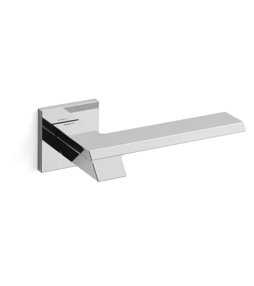 Polished chrome Mandelli Jet door handle design handle