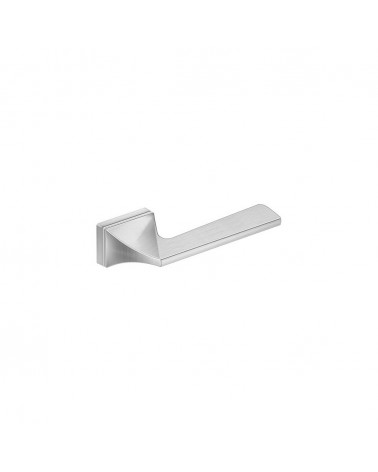 Satin chrome Impera door handle design handle top view