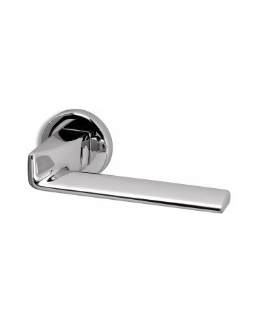 Polished chrome Ento Edge door handle designer handle
