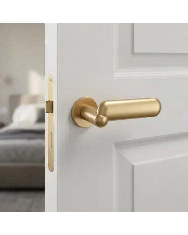 KELEDRES door handle in satin gold finish