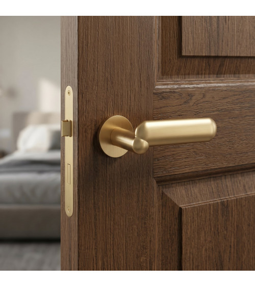 KELEDRES satin gold finish door handle design handle