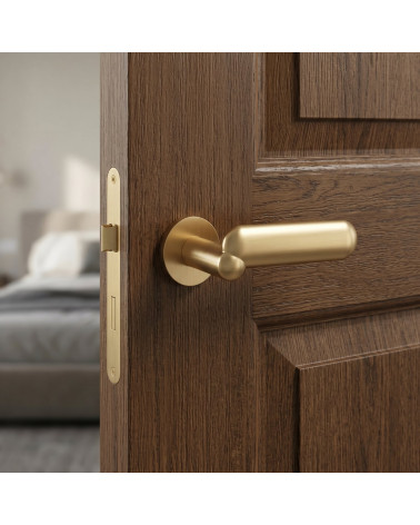 KELEDRES door handle in satin gold finish
