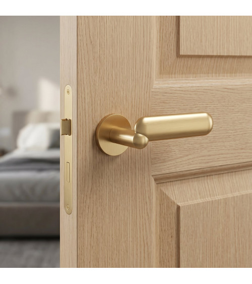 KELEDRES satin gold finish door handle design handle
