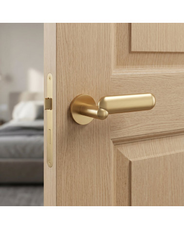 KELEDRES door handle in satin gold finish