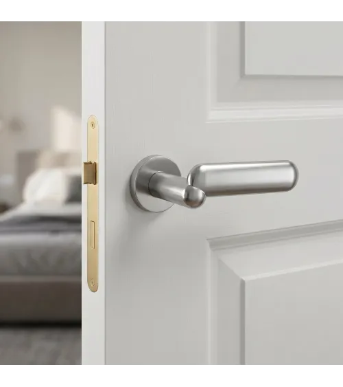 Contemporary zamak door handle KELEDRES round design handle