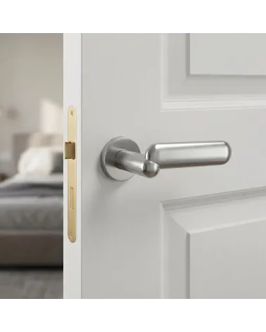 Contemporary round zamak door handle KELEDRES