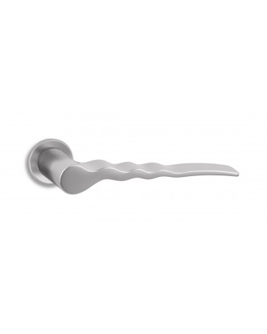 Satin chrome door handle Ento Flow C3 design handle