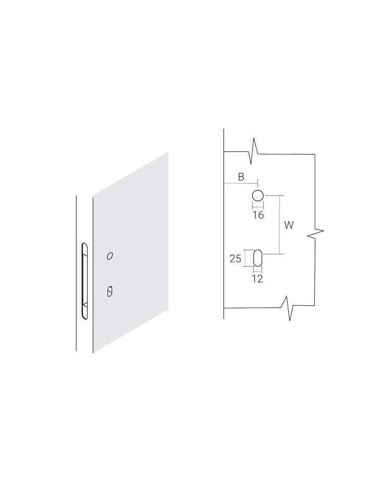White door handle without plate VERUM Pure, minimalist design 2022 - design handle
