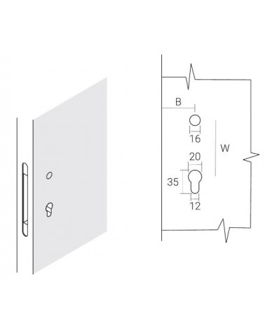 White door handle without plate VERUM Pure, minimalist design 2022 - design handle