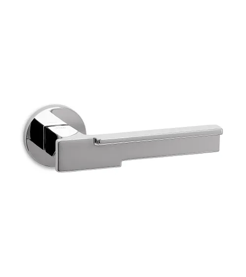 Polished chrome Ento Robot door handle designer handle