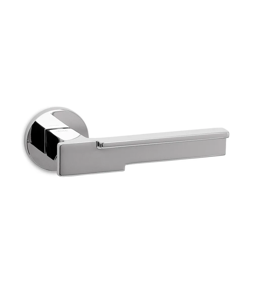 Polished chrome Ento Robot door handle designer handle