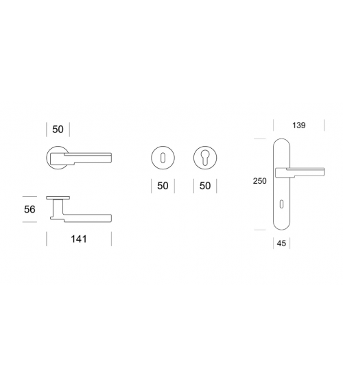 Modern Ento Robot door handle designer handle