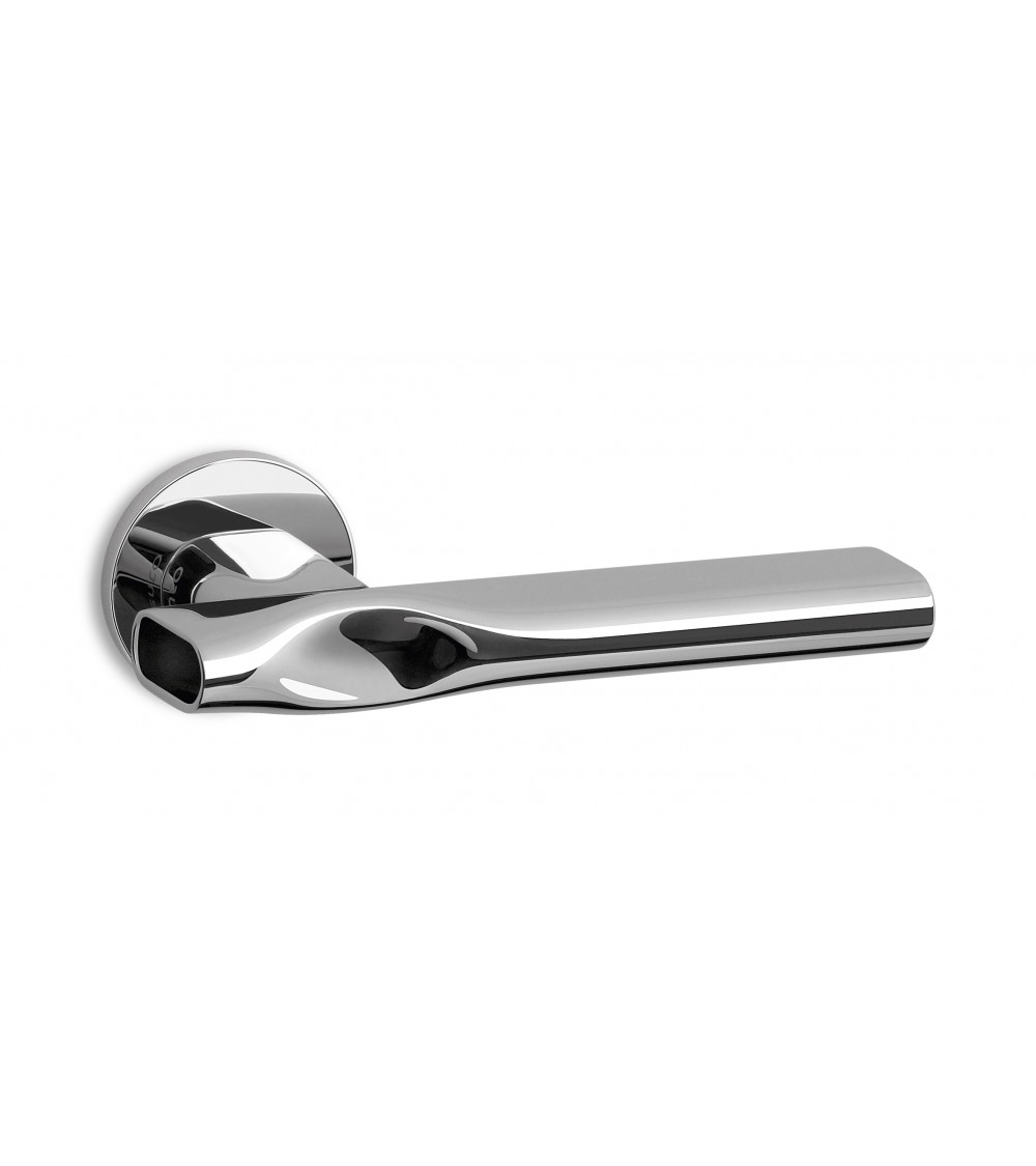 Polished chrome door handle ENTO TRACE