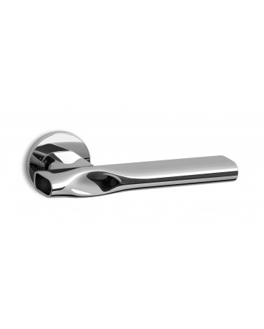 Polished chrome door handle ENTO TRACE