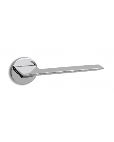 Polished chrome door handle Ento Cedro design handle