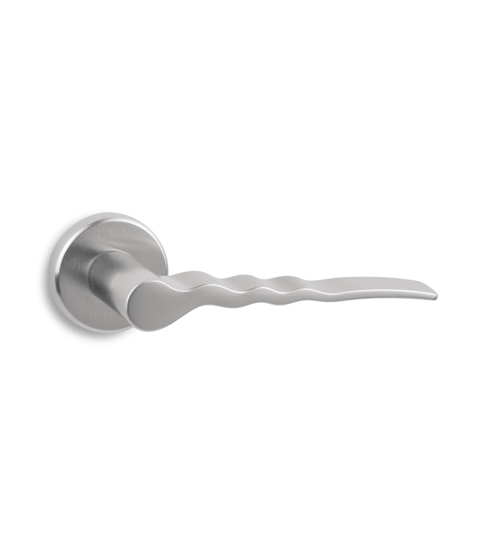 Ento Flow satin chrome door handle design handle