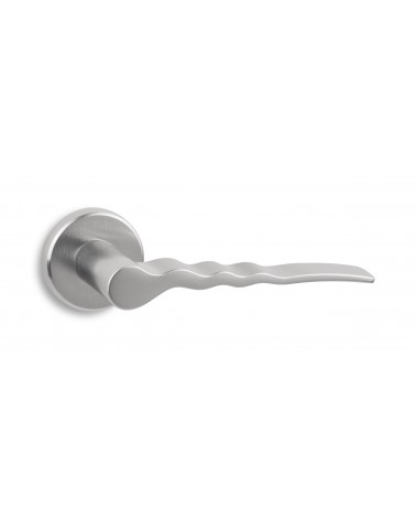 Ento Flow satin chrome door handle design handle