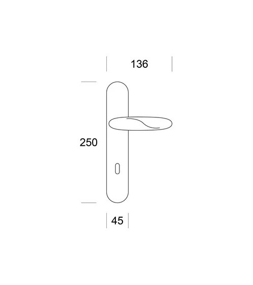 ENTO LIFE Satin Chrome Door Handle