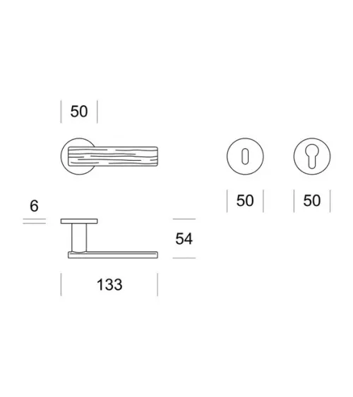Original Ento Wood door handle design handle