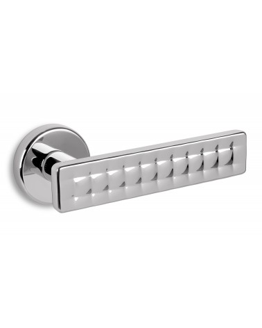 Polished chrome Ento Mabelle door handle design handle