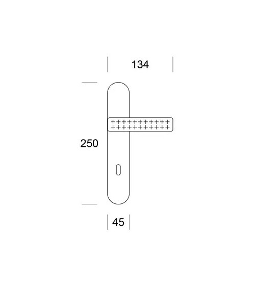 Polished chrome Ento Mabelle door handle design handle