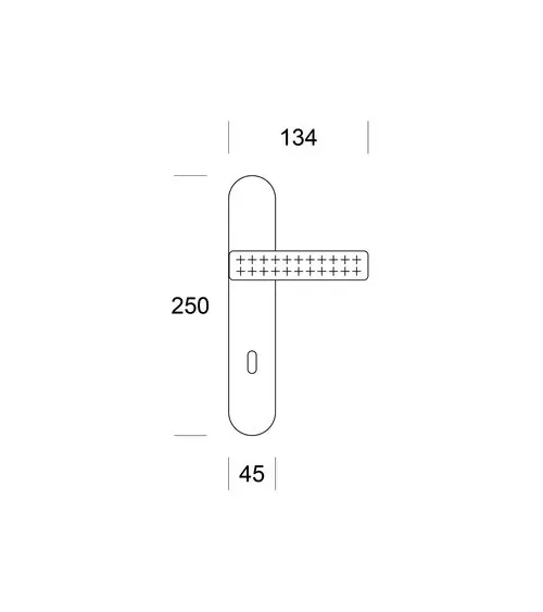 Modern and textured Ento Mabelle door handle design handle colour 2